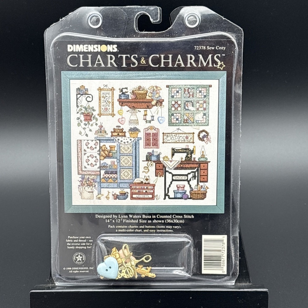 Dimensions Charts and Charms Sew Cozy  72378 ( Charms And Buttons Only )